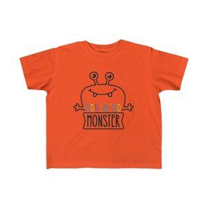 SBC Kid's Educated Monster Short Sleeve Orange Tee